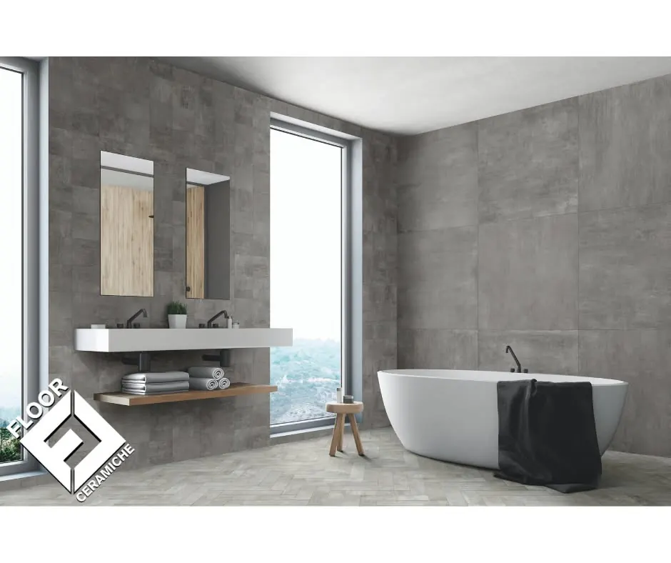 Bagno effetto cemento